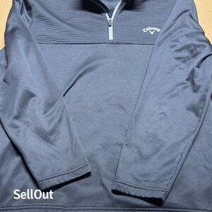 Callaway Men's XL Black 1/4 Zip Golf Pullover Mock Neck Long Sleeve